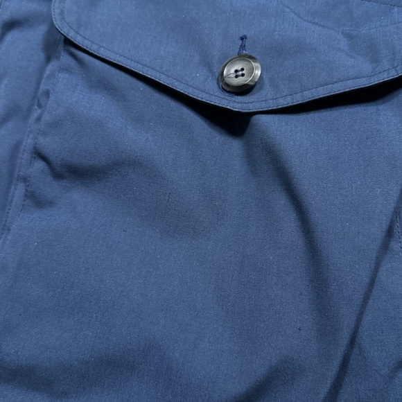 Vintage 80s 90s Eddie Bauer Down Polar Parka Real Fur Trim Blue Coat Mens XL - Picture 6 of 13